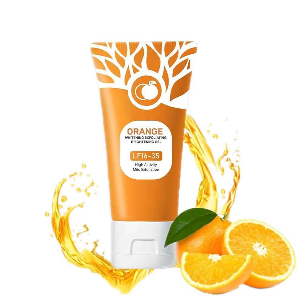 Pack of 2 Orange Exfoliating Gel for Face & Body